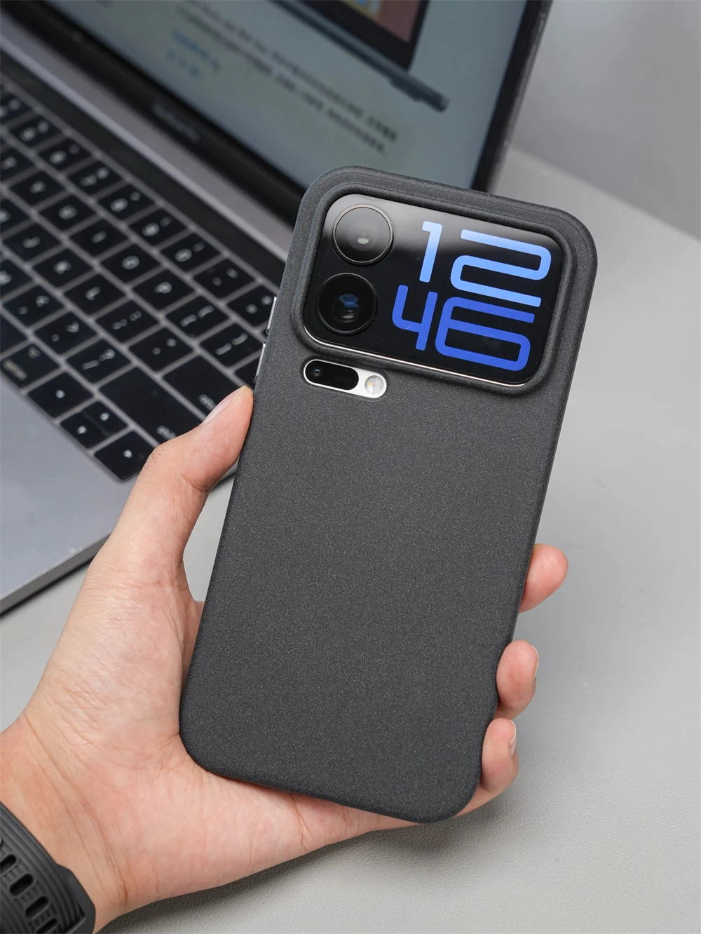 Luksusowe, jednokolorowe, matowe, miękkie silikonowe etui Rock Sand do Xiaomi MI 17 Pro Max Poco F8 Ultra z magnetycznym ładowaniem bezprzewodowym. — zdjęcie produktu 2