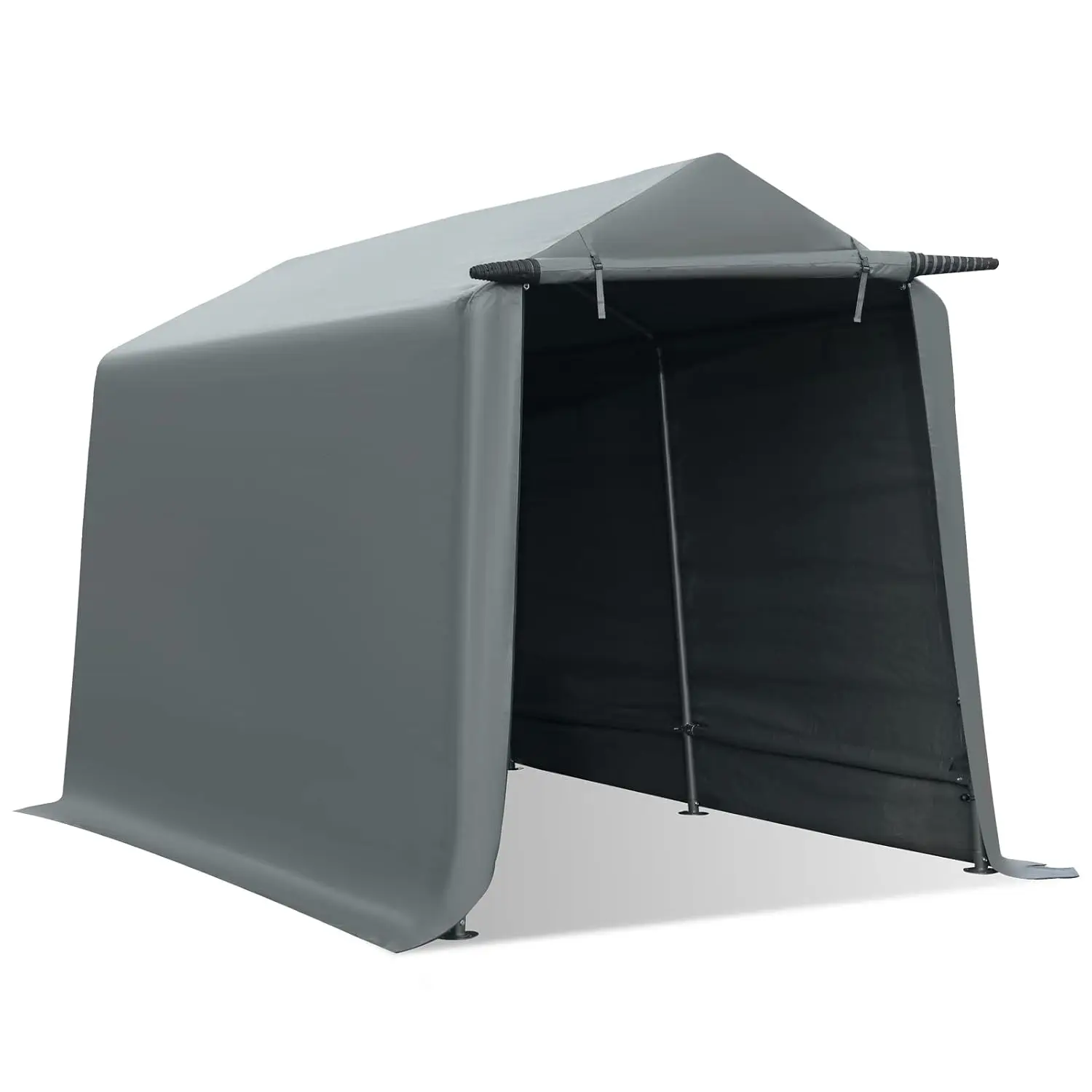 Heavy Duty Storage Shelter 7x12 ft Carport Roll-up Door Waterproof UV Resistant Garage Motorcycle ATV Bike, Customized