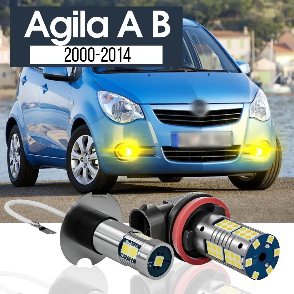 

2pcs LED Fog Light Lamp Blub Canbus Accessories For Opel Agila A B 2000-2014 2003 2004 2005 2006 2007 2008 2009 2010 2011 2012