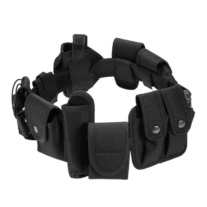 Police Security Guard Outdoor Utility Belt Versatile Modular Equipment System Molded Duty Belt