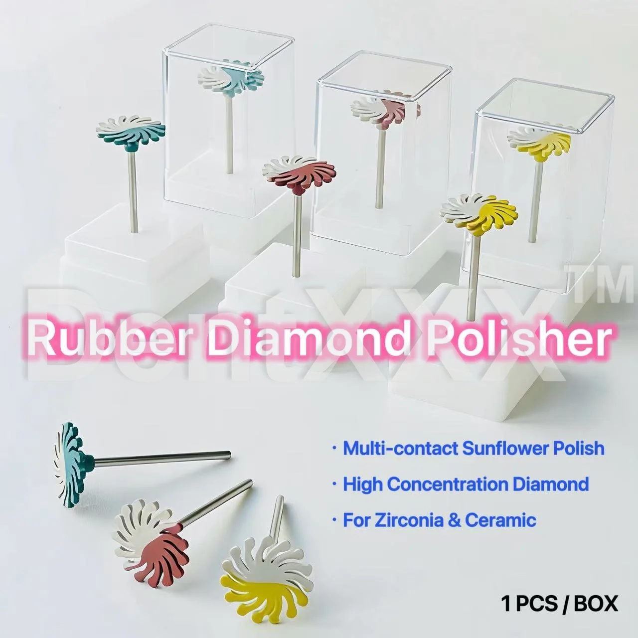 

Flexible Coral-Shaped Rubber Diamond Polisher Spiral Wheel Kit High Concentration Polishing Tools