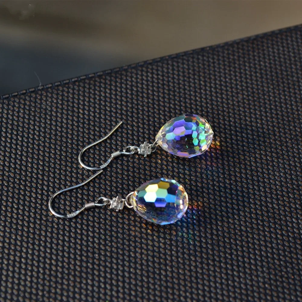 2023 Fashion Crystal Tassels Dangle Earrings for Women Simple Temperament Water Drop Earring Ms Wedding Daily Jewelry Gifts