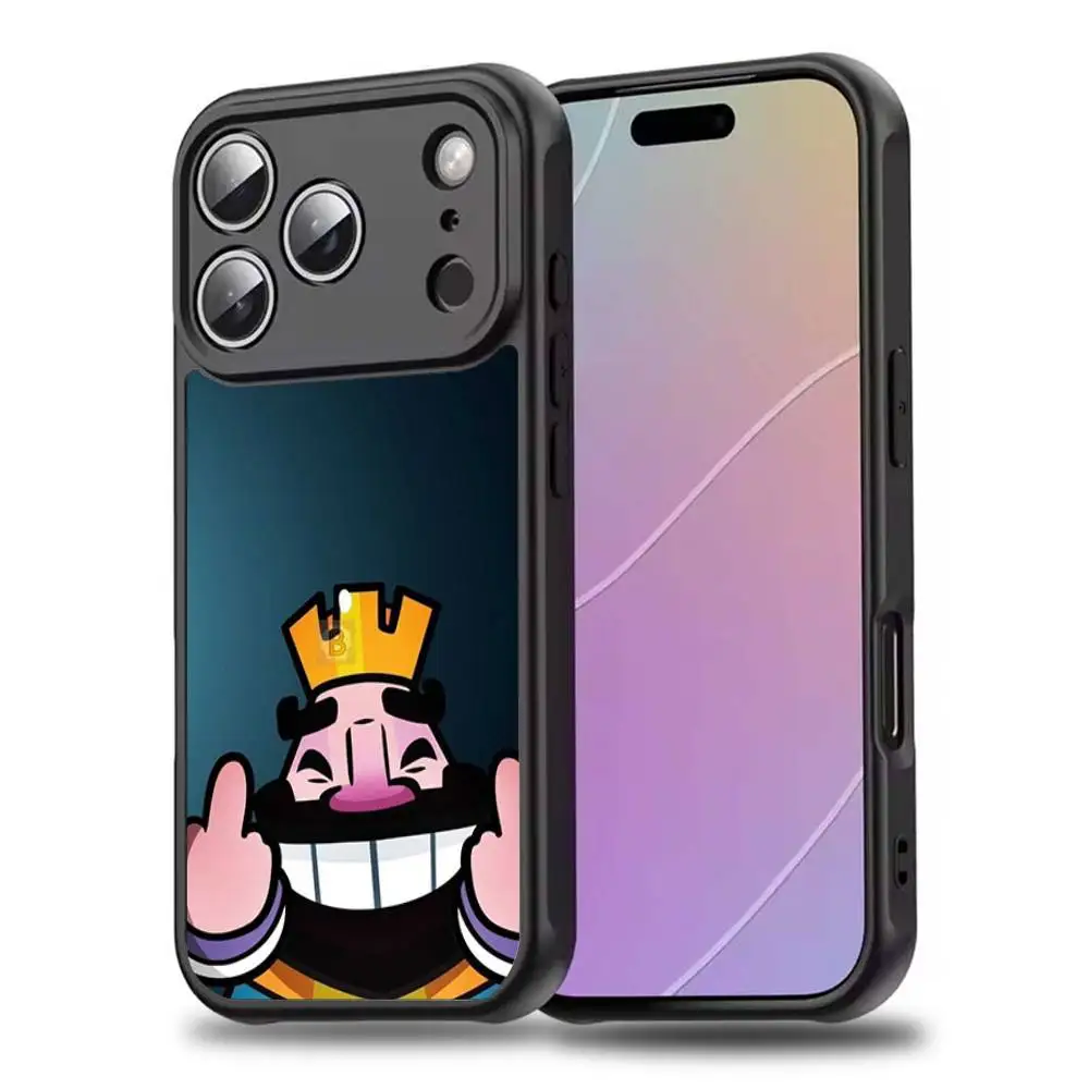 Чехол для телефона C-Clash R-Royale для iPhone 17,16,15,14,13,12,11, Pro, Max, Plus, Mini, SE4, E с магнитной беспроводной зарядкой Magsafe