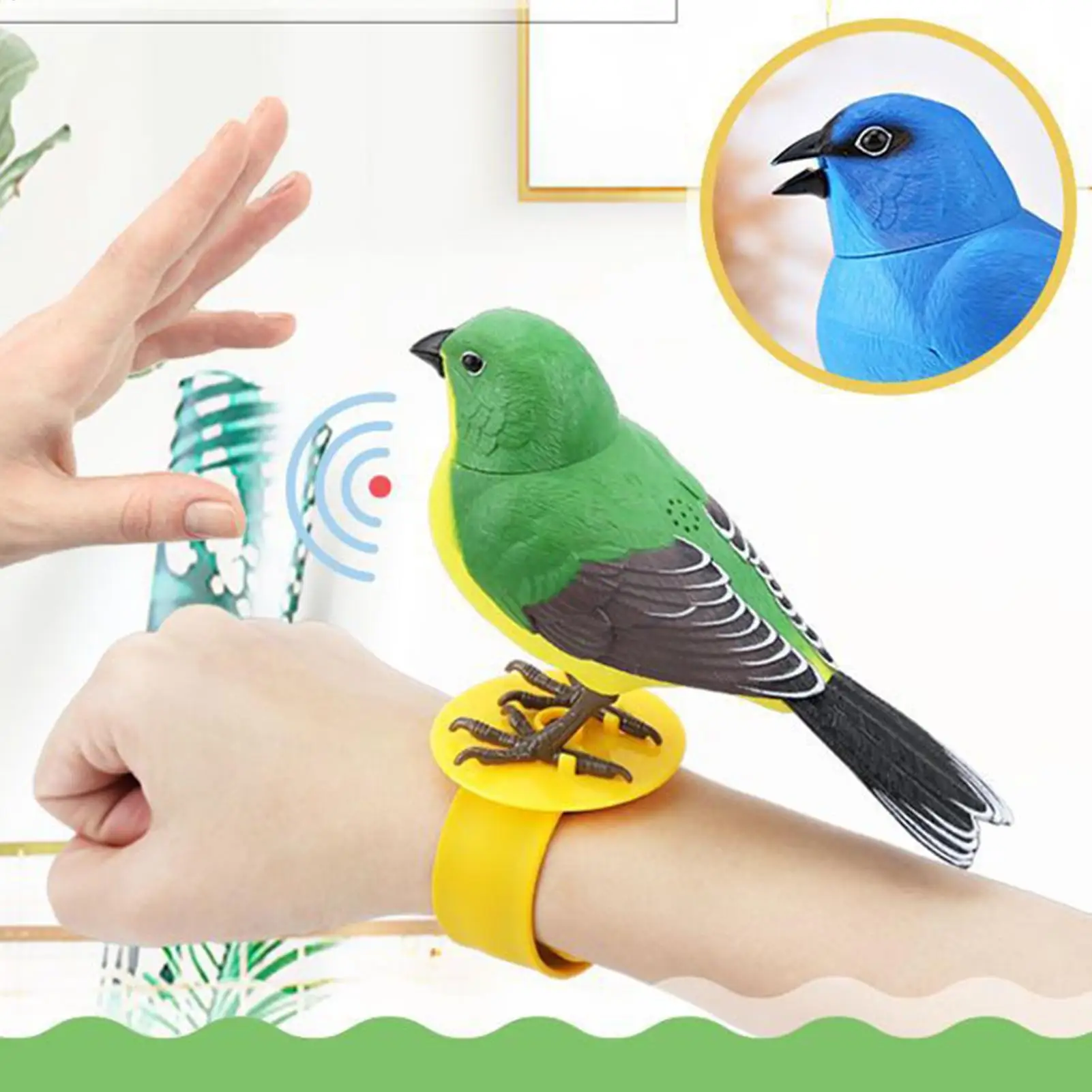 Bird Toys For Kids Toddler Bird Toy Desktop Realistic Talking Electronic Pet For Sensory Play Birthday Outdoor Room Decor Party