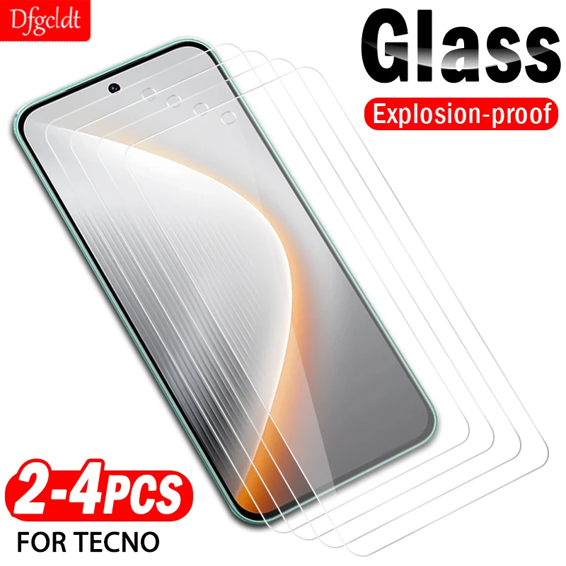 

2-4Piece Protective Glass for Tecno Pova 7 6 5 Pro 7 Ultra 6 Neo 5G Screen Protector for Tecno Pop 9 8 7 6 Pro Anti-Scratch Film