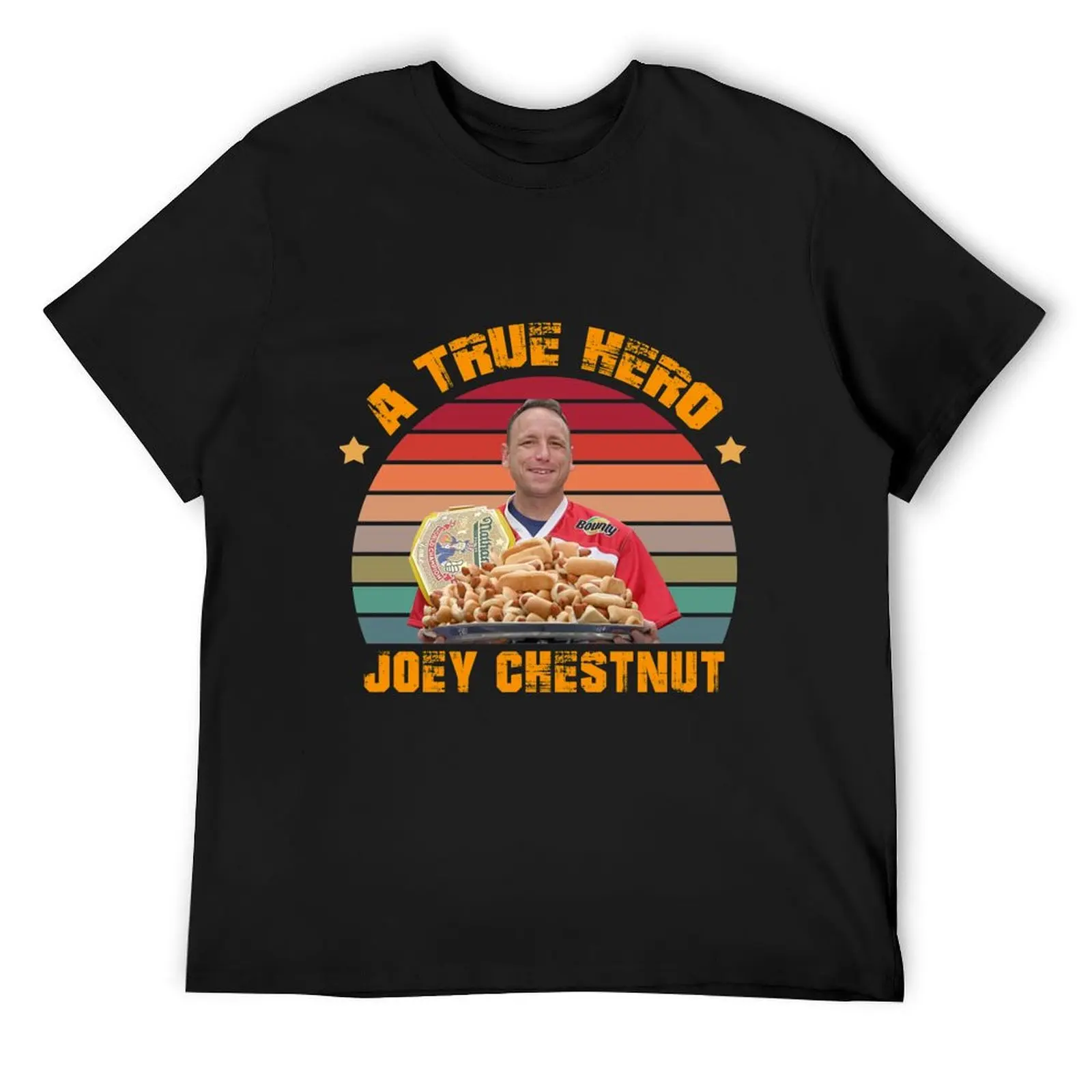 joey chestnut a true hero Cla T-Shirt anime figures essential t shirt designer t shirt men