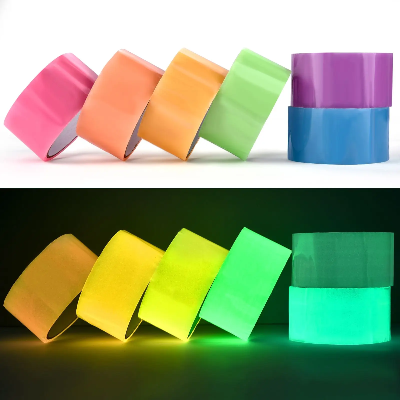 10 متر/لفة لزجة الكرة أشرطة مضيئة DIY بها بنفسك الإجهاد الاسترخاء لعبة صنع كرة دوارة الضغط الشريط لعبة الاطفال الكبار مضحك الهدايا