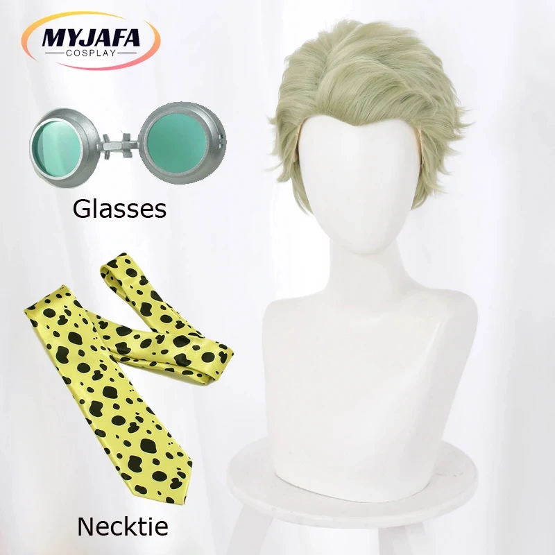 Anime Wigs Nanami Kento Wig Neck Tie Cosplay Necktie Accessoies Prop Glasses Lensese;5'b\7/m' - view 2