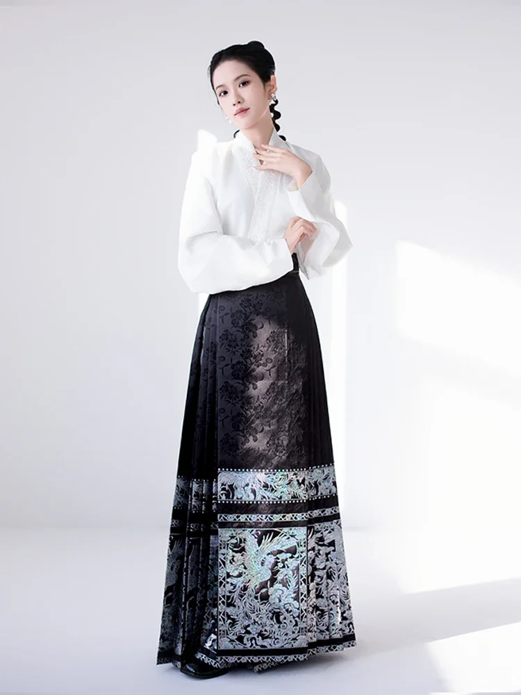 Ming Horse-Face Skirt Original National Style Skirt New Chinese Style Women's Han Chinese Clothing