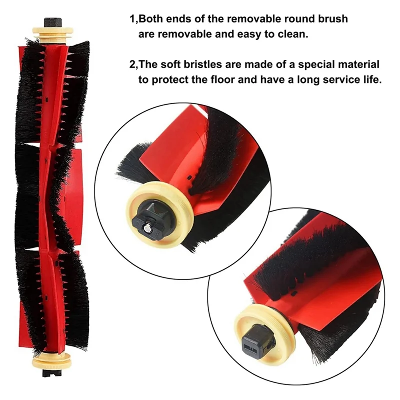 

A22F-Complete Side And Main Brush Filter Replacement For Xiaomi SDJQR Models & Roborock S Series