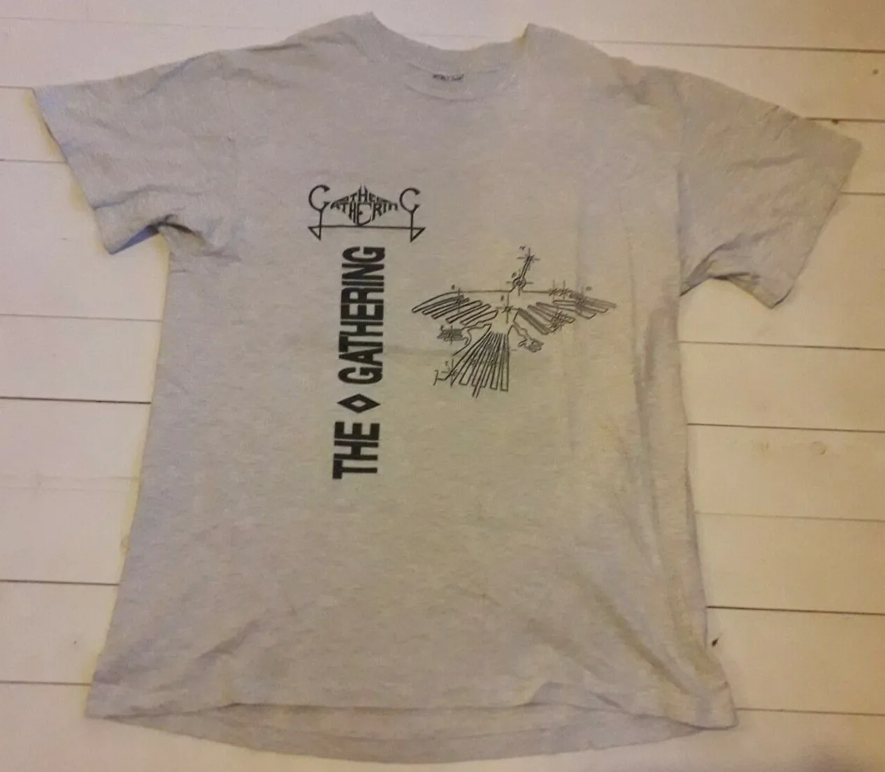 THE GATHERING Always Vintage 1992 T Shirt Dutch Death Metal Entombed Carcass LP
