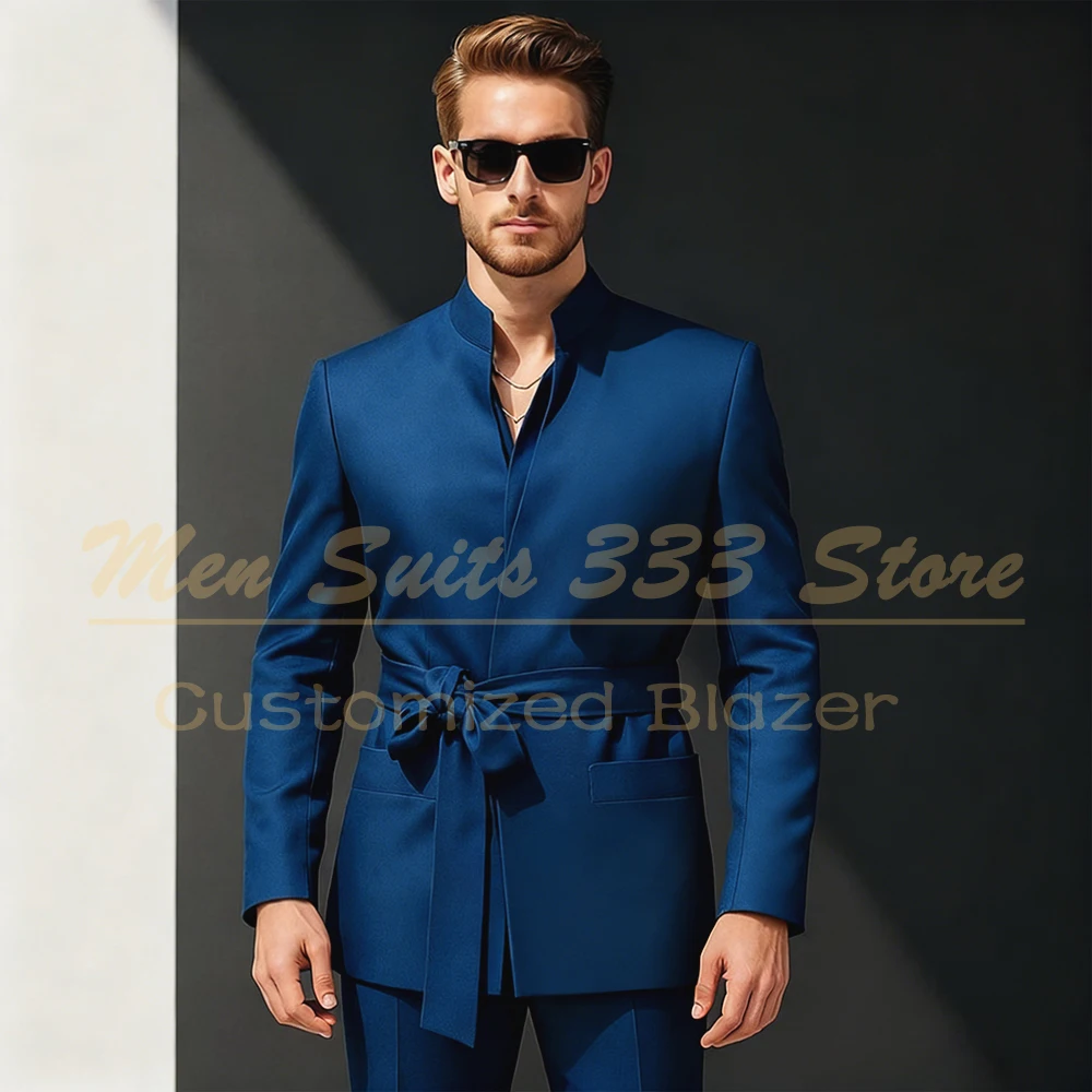 

Элегантные мужские костюмы: строгий пиджак с отложным воротником, приталенный, для торжественных мероприятий, на заказ, комплект из 2 предметов (пиджак и брюки)