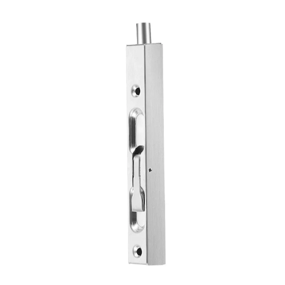 

Flush Bolt 6-inch Stainless Steel Door Guard Lever Latch Lock 2Pcs Brushed Mounting Hardware Latch Concealed Security Slide Lock