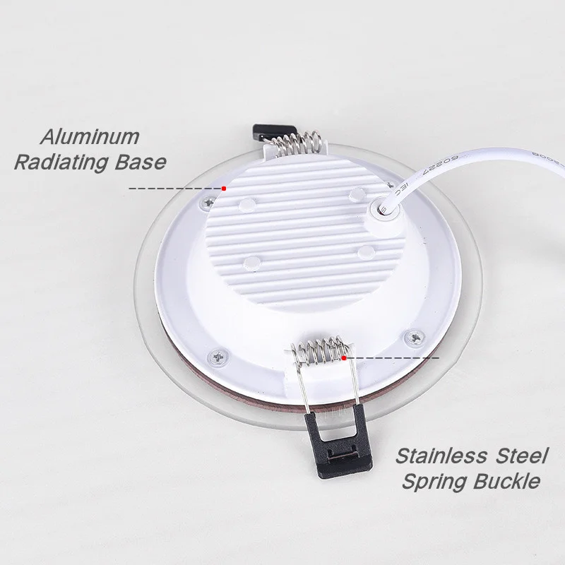 Nordic Embedded Downlight 6W/9W/12W Wood Grain Led Ceiling Lamps for Corridor Kitchen Bedroom Study Living Room Light Fixture