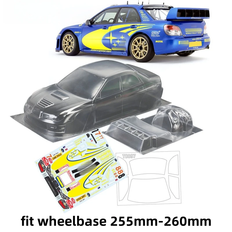 1/10 Impreza WRC Rally Car shell Body (190mm) fit RC Drift Car Chassis 255mm-260mm Wheelbase Tamiya Kyosho Yokomo mst hpi hsp