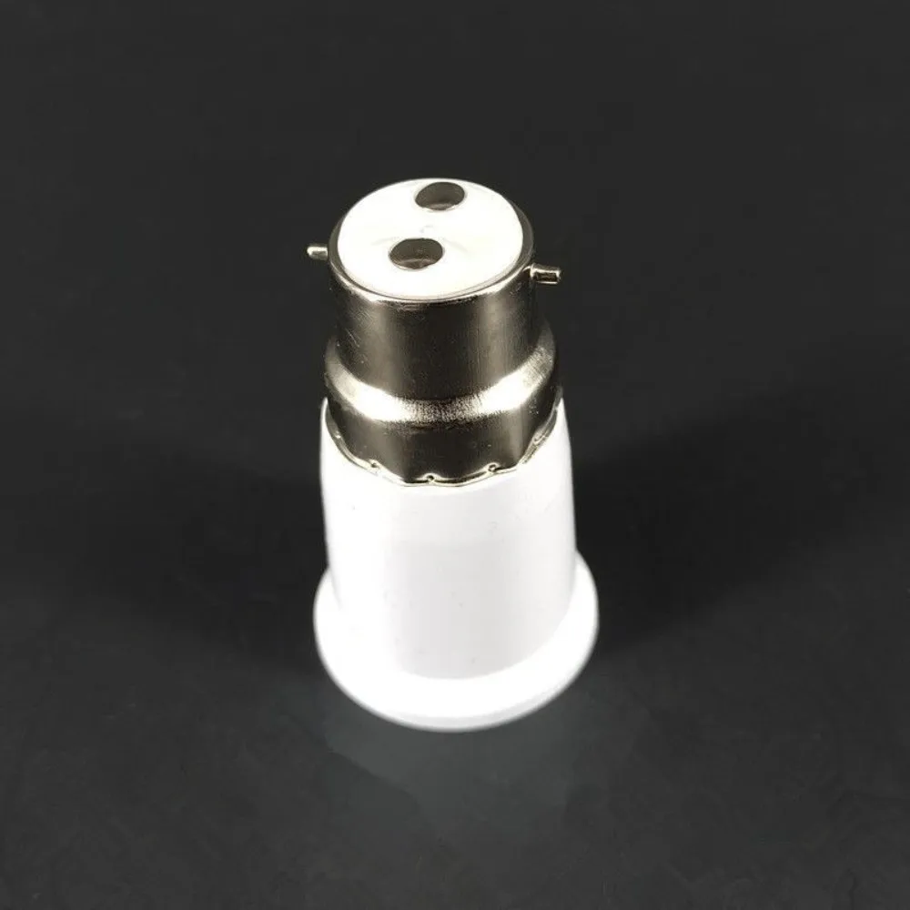 B22 To E27 LED Lamp Adapter Long Lasting Edison Screw Light Bulb Socket Converter Anti Burning Heat Resistant B22 To E27 Adapter