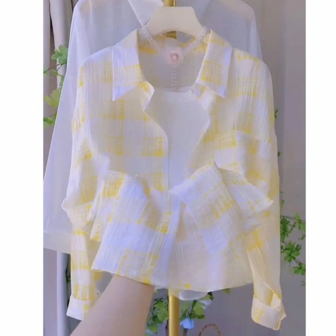 Faionable Design Sonnenschutz Long Sve Damen irt Casual Atmungsaktive Frühling Herbst Neue Sle Kleine Größe Top
