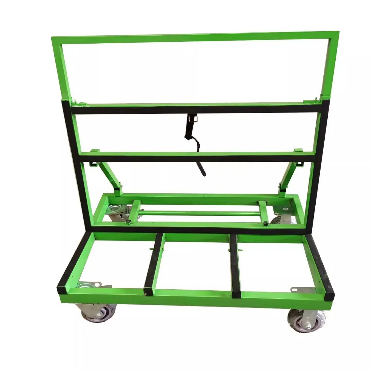 

New type of folding telescopic door and window glass heavy-duty silent wheel push-pull handling glass transfer material truck