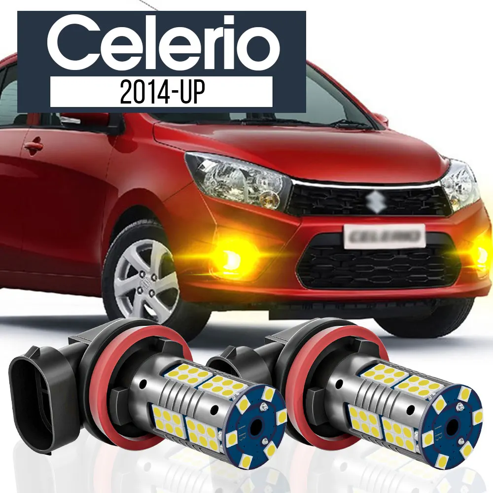 

2pcs LED Fog Light Lamp Blub Canbus Accessories For Suzuki Celerio 2014 2015 2016 2017 2018 2019 2020