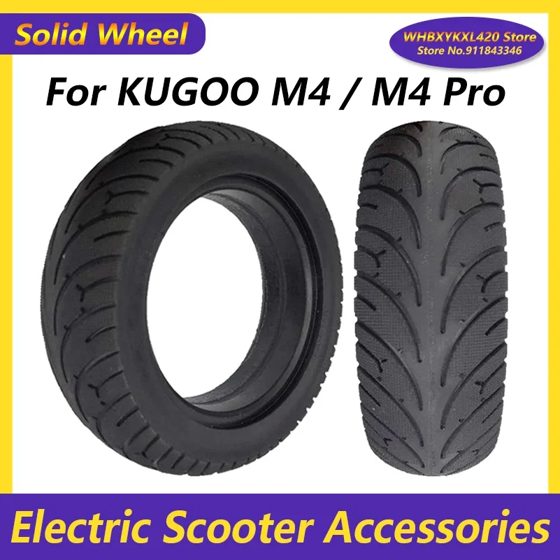

Переднее колесо 10x2.50 10X3.0, цельнолитая шина для KUGOO M4 Pro, 10x3.00-6 80/65-6 255X80, утолщенная взрывобезопасная покрышка