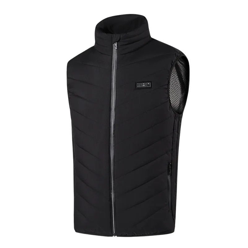 Mens Intelligent Electric Heating Vest 15 Zone Temperature Control Smart Warming Suit Winter Thermal Underwear For Outdoor Sport