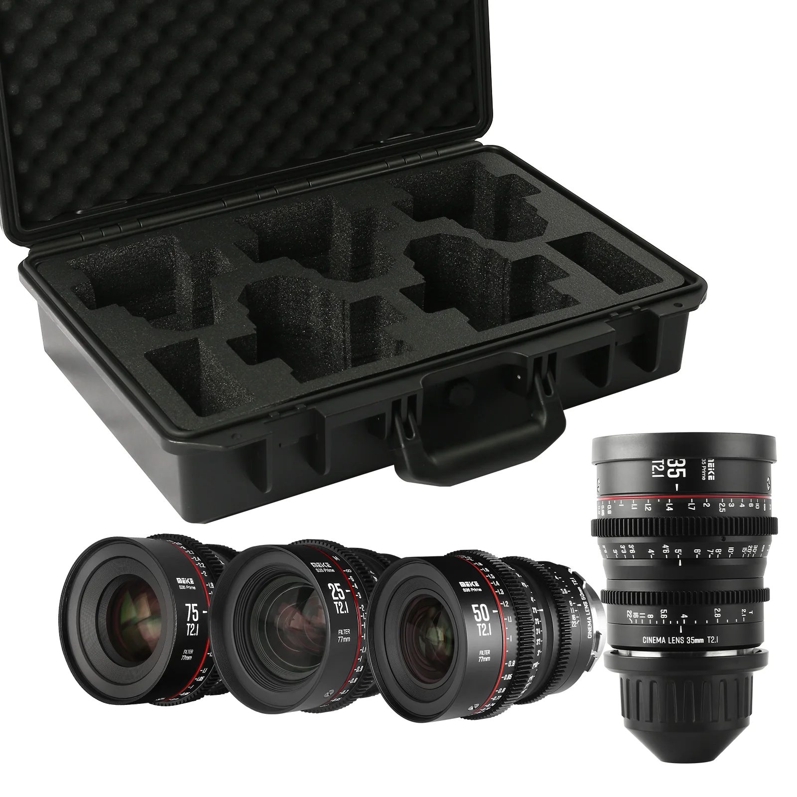 

Meike Super 35 Frame Series (2-6)* Cine Lens Kit+Cine Lens Case -Fast Delivery