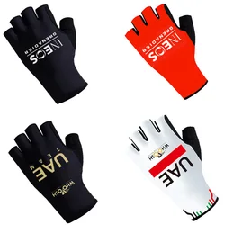 UAE TEAM 2025 INEOS Cycling Gloves Half Finger Men Women Road Bike Gloves Running Fitness Gym Riding Bicycle Sport Gloves