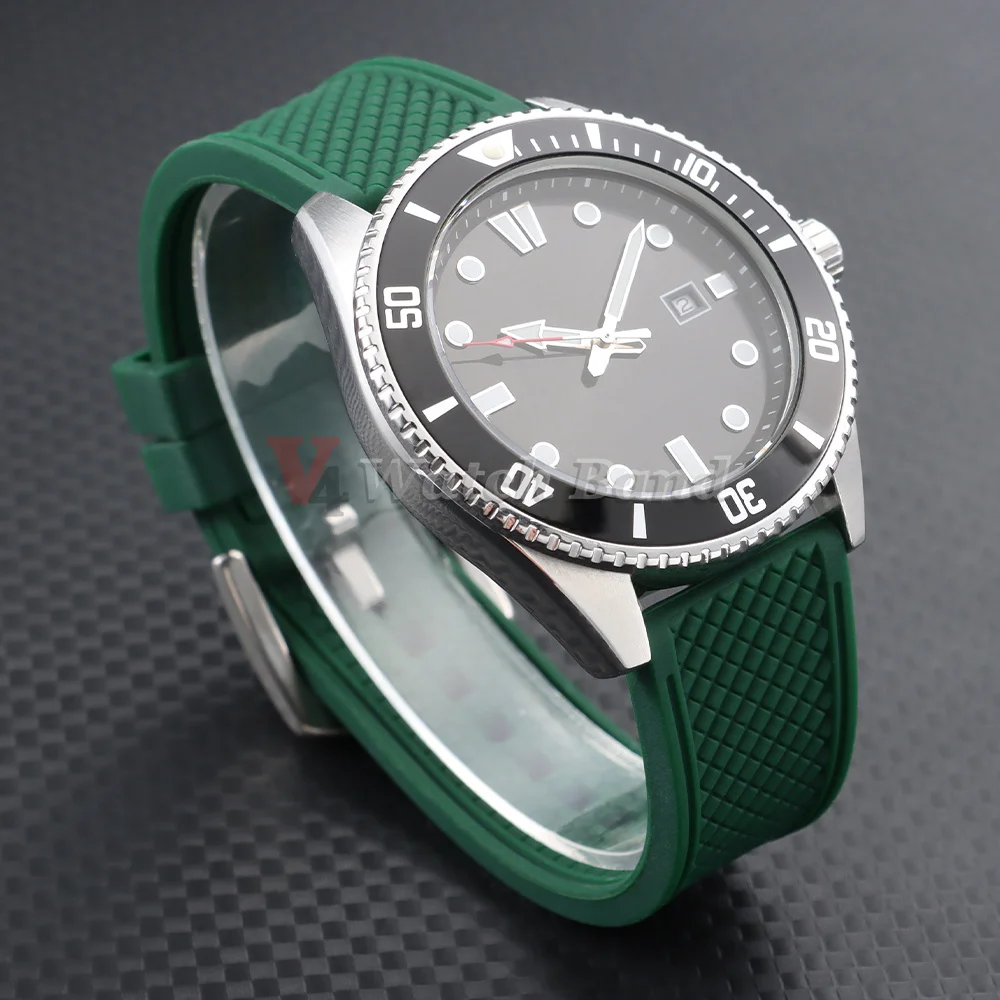Neues Design 20mm 22mm Gummi-Silikon-Armband für Seiko Uhrenband Herren Damen Sport Wasserdichtes Taucher-Gummi-Armband Zubehör – Detail 16
