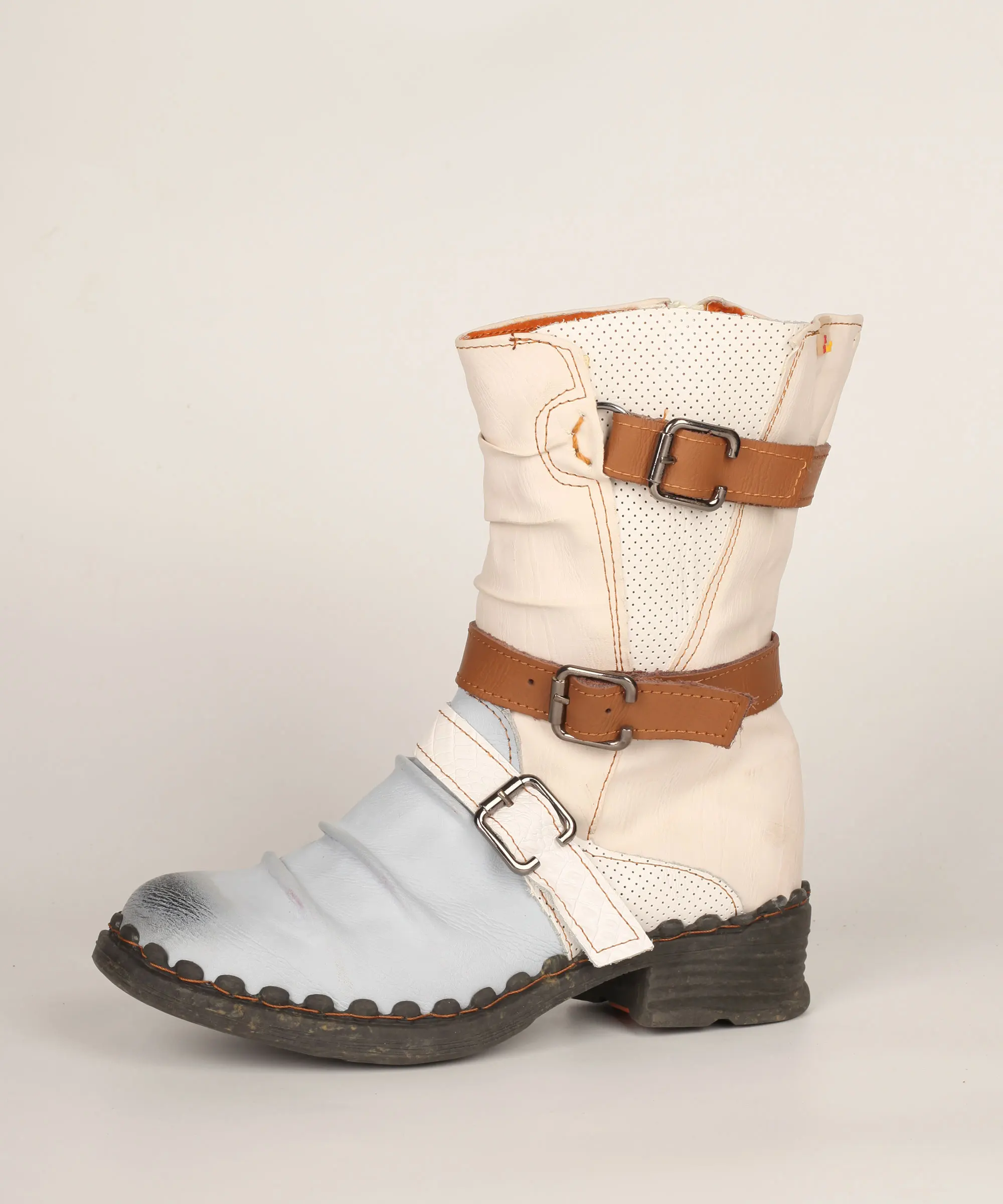 TMA EYES Winter Women's Classic Plush Midi Boots with Buckle Design