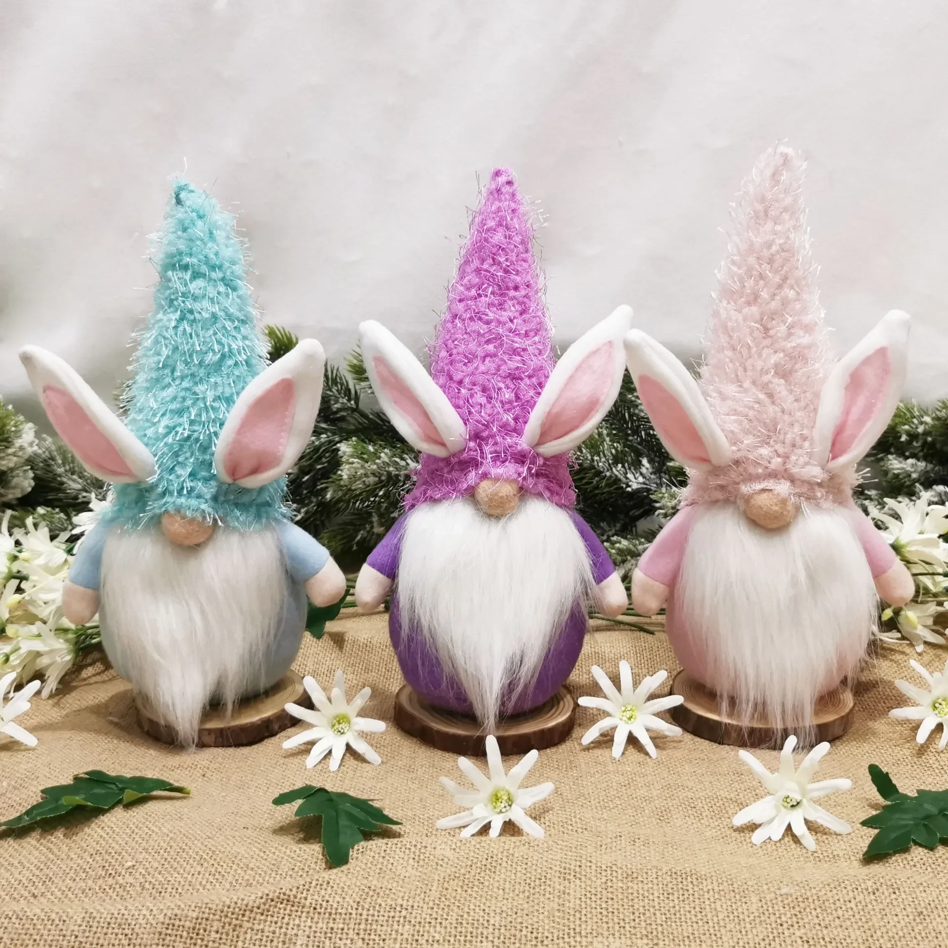 

Easter Egg Rudolf Doll Rabbit Elf Green Pink Yellow Bunny Faceless Doll Easter Gift Kids DIY Happy Easter Party Decor For Home