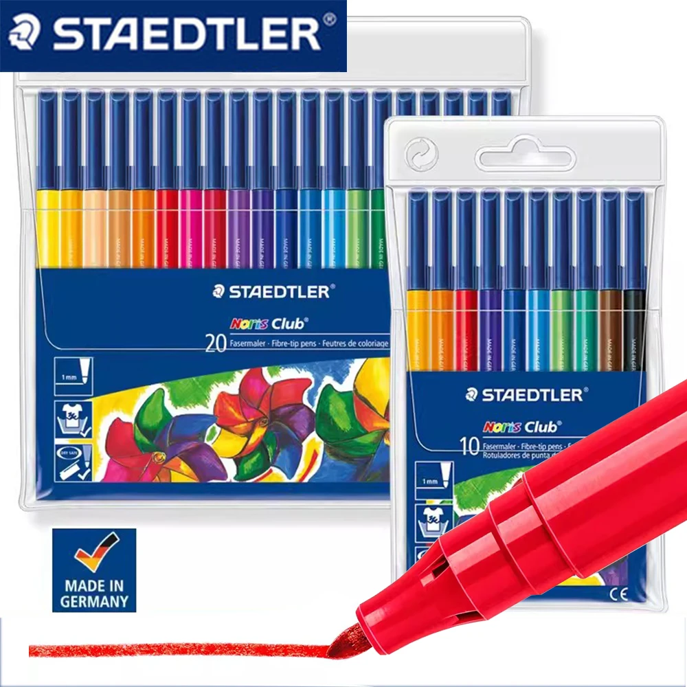 

STAEDTLER Watercolor Brushes 326 Pastel Marker 10 / 20 Color Drawing Doodling Art Painting Stationery Colors for Painting