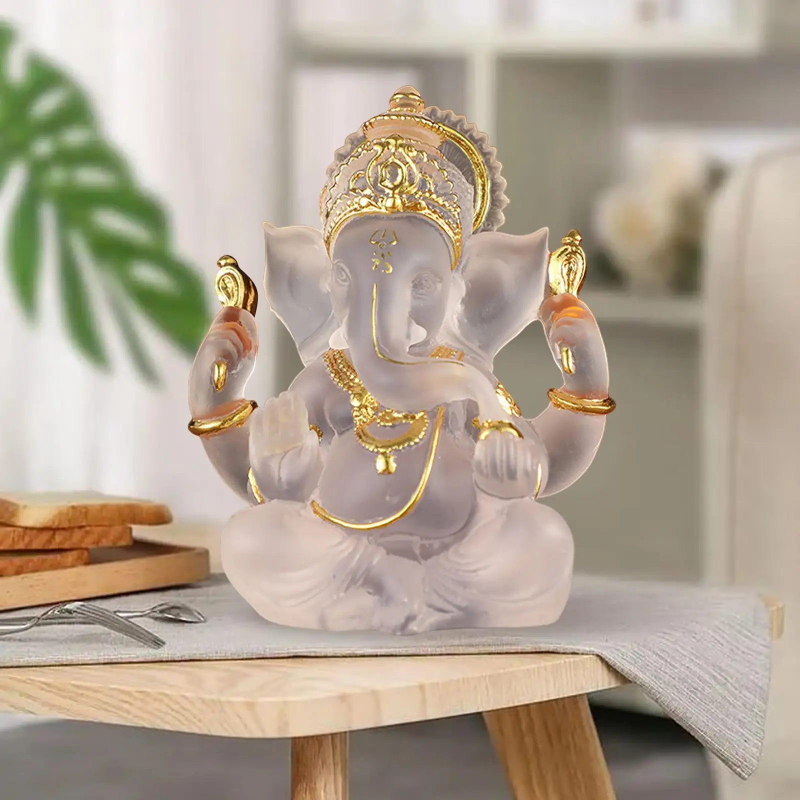 Ganesha Figurine Indian Fengshui Lord Ganesh Statues Home Ornaments Crafts