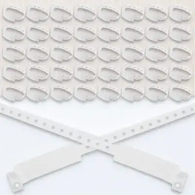 100Pcs Waterproof Wristband Disposable Medical Id Wristbands for Patient Identification Hospital Use Writable Information