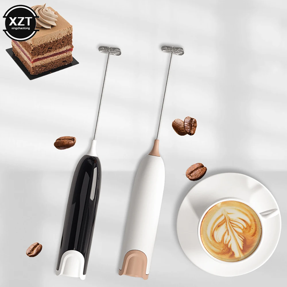 Mini Milk Frother Handheld Foam Maker For Lattes Whisk Coffee Cappuccino Frappe Matcha Hot Chocolate Egg Beater Drink Mixer