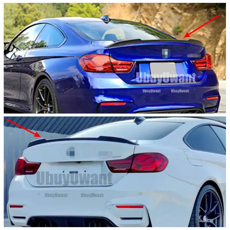 

For BMW M4 Coupe F82 F32 M4 CS style carbon fiber rear truck spoiler carbon Wings car styling 2014 - UP