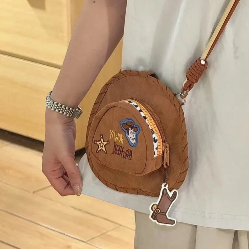 

Горячая милая ковбойская шляпа в стиле Instagram «История игрушек», дизайн сумки через плечо, новая забавная сумка для телефона с героями мультфильмов, высококачественный подарок на день рождения