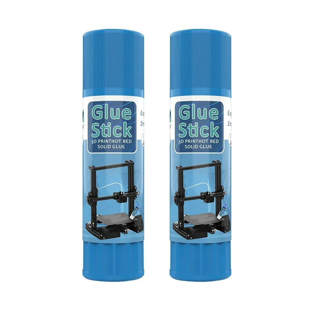 2 PCS Glue Stick PVP Non-Toxic Solid Adhesive for Hot Bed Print Filament PLA ABS PETG TPU Easy Clean Special Glue 3D Printer