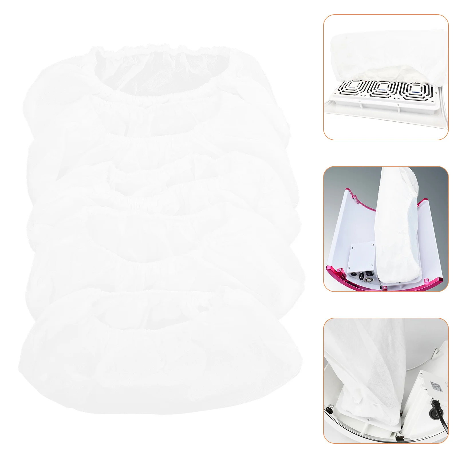 

5Pcs Nail Dust Collector Bags Elastic Cord Non-Woven Replacement Dust Pouch Nail Art Cleaner Vacuum Collector Vacuum Cleaner Bag