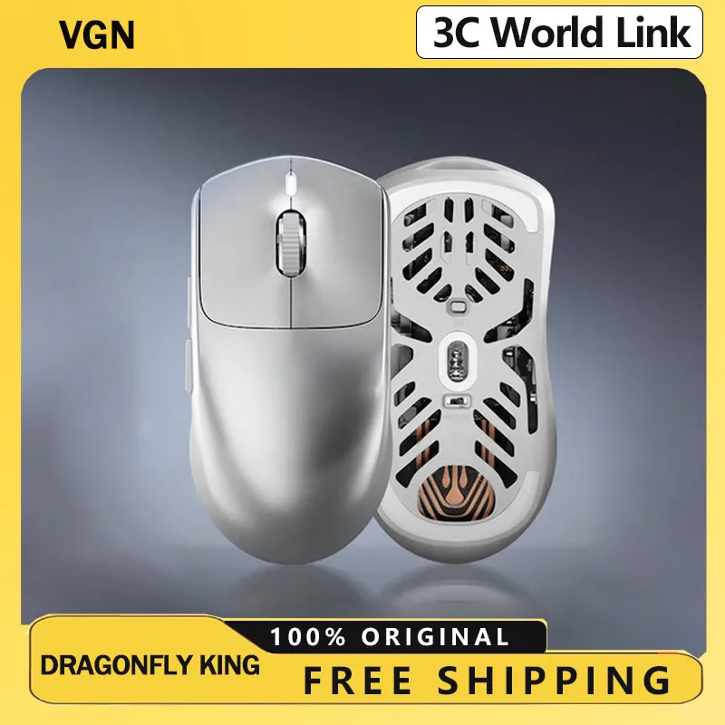 

Vgn Dragonfly King Magnesium Alloy Mouse Paw3950 Lightweight Gaming Mouse Double 8k Return Rate 500mah For Fps Gamer Customized