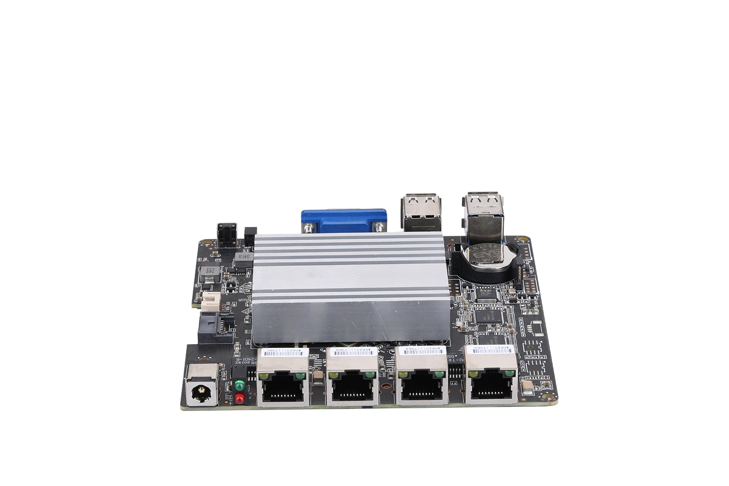 QOTOM MB2J401-0100 Q190G4N اللوحة الأم للكمبيوتر الصغير Celeron J1900 120*120 مللي متر تيار مستمر 12 فولت بدون مروحة 4 x I210 جيجابت LAN WIN7/10/Linx