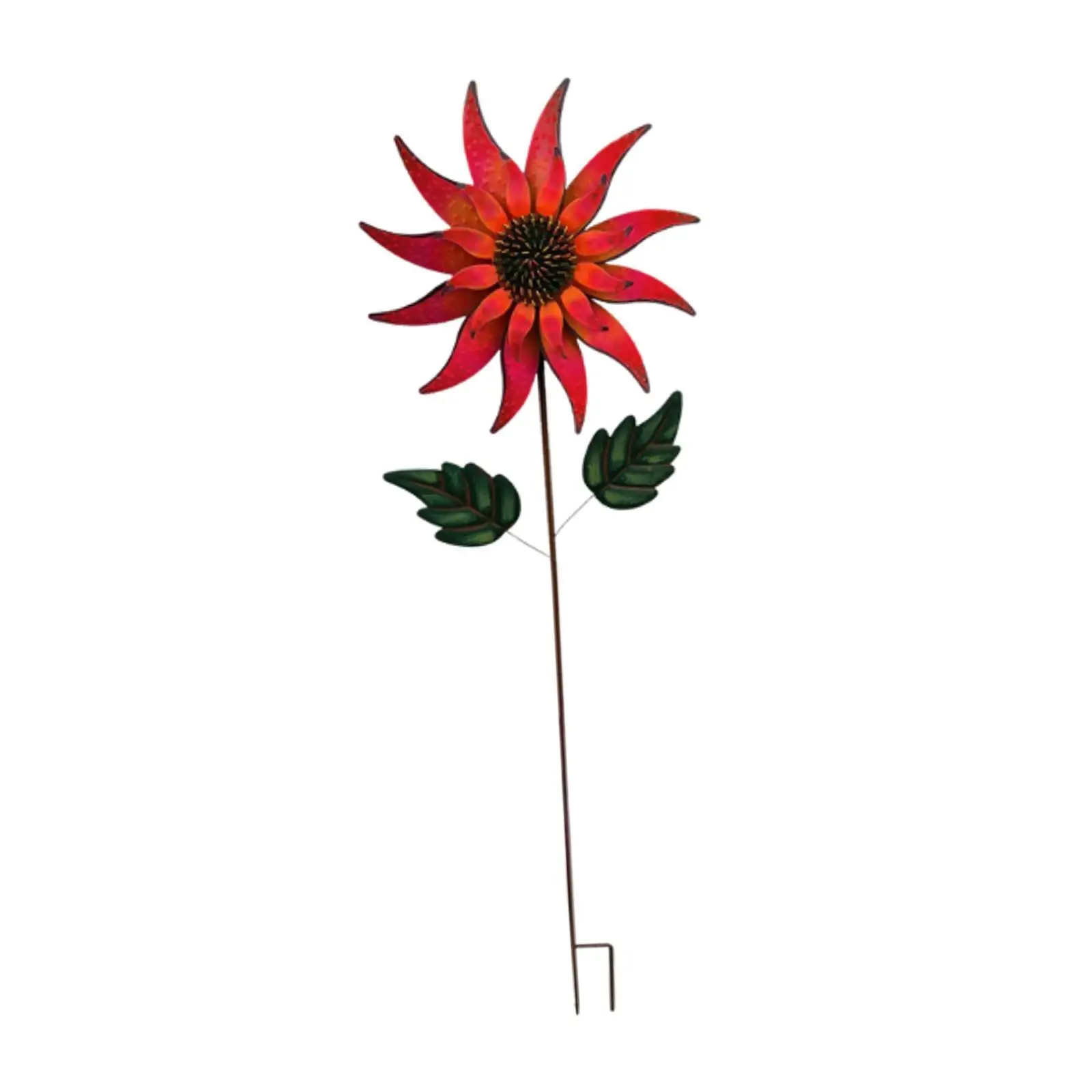 Sunflower Wind Spinner Metal Wind Sculpture for Lawn Swimming Pool Yard Art