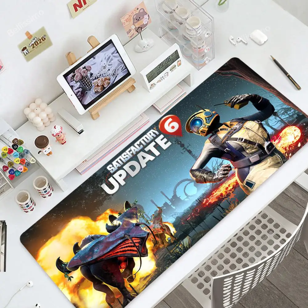 Satisfactory 1200x600 High Definition Printing Mouse Pad  Super Big Large Desk Pc Setup Accessories Mouse Keyboard Kawaii Pad