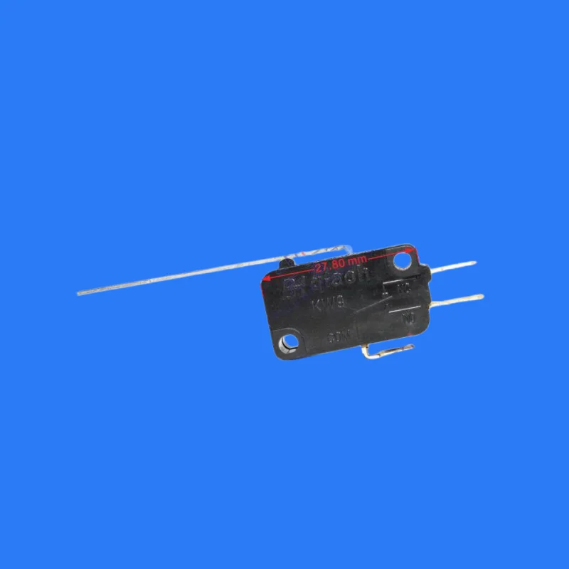 30pcs/ KW9 micro switch with long handle limit travel switch 16A silver contact rice cooker microwave oven switch accessories