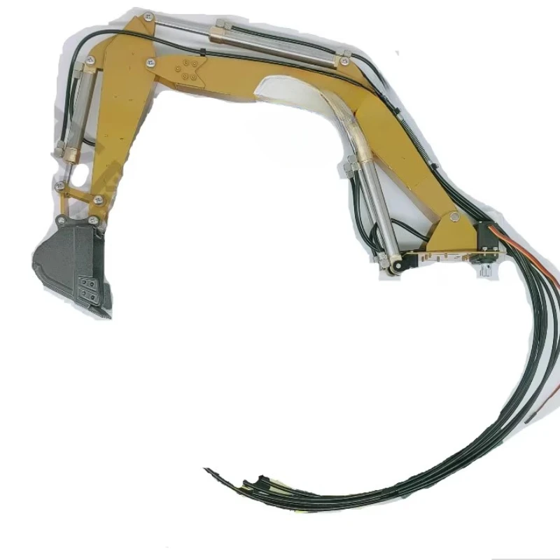 Excavator metal hydraulic arm assembly, model excavator hydraulic arm, metal arm, manipulator