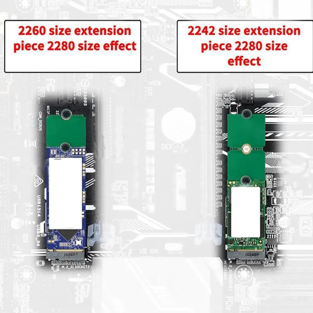 NGFF M2 State Drive Adapter SSD Adapter Card M.2 SSD State Drive 2242 To 2280 2230 To 2280 Transfer Card Extension