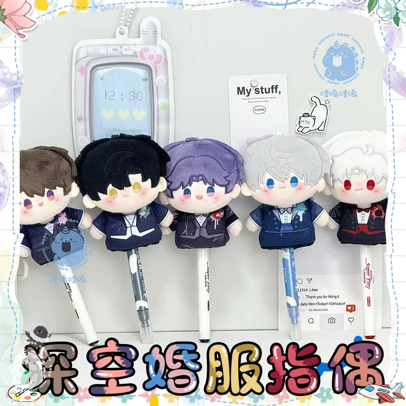 10cm série de casamento algodão boneca fantoches de dedo brinquedos calmantes amor e espaço profundo animais de pelúcia colecionáveis filme tv item