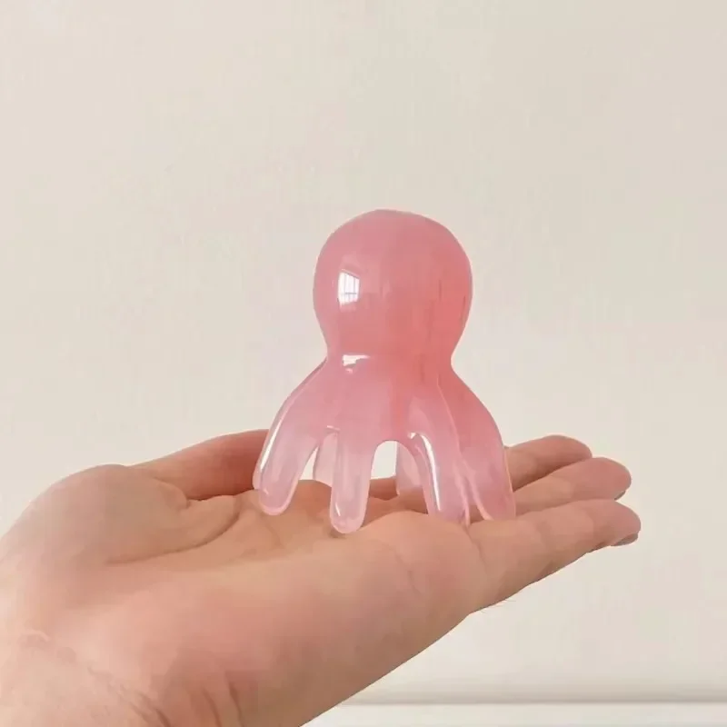 Oktopus-Kammkopf-Meridian-Schabebürste für Kopfhautmassage, Akupunktur-SPA-Gua-Sha-Werkzeug zur Linderung von Nacken- und Rückenmuskelschmerzen – Detail 10