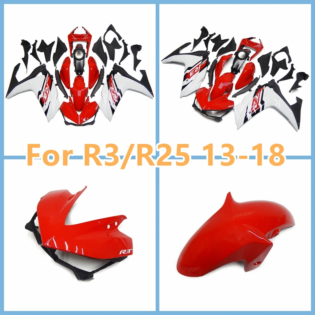 

Комплект обтекателей на заказ для 2013 2014 2015 YAMAHA R3 2016 2017 2018 YZFR25 R3 R25 15-18 ABS пластиковый кузов для спортивного мотоцикла