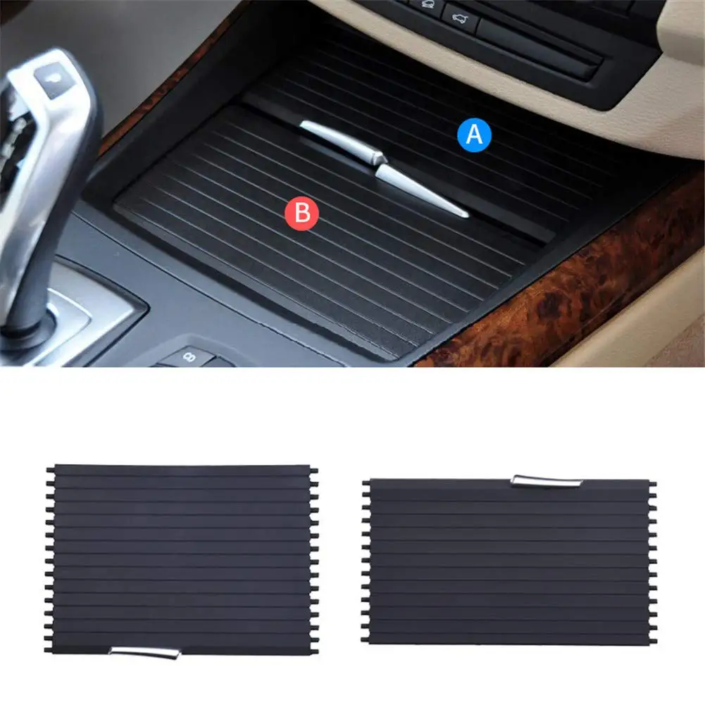 

Для BMW X5 E70 X6 E71 E72 2007-2014 Автомобильная центральная консоль, держатель для чашки, крышка, слайд-роллеры, ящик для хранения, скользящая крышка на молнии