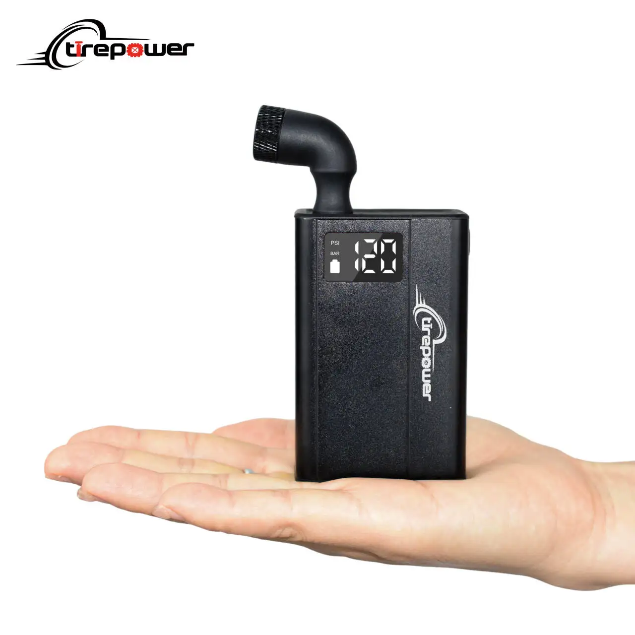 

120PSI Portable Electric Air Pump with Auto Stop Bicycle Inflator with Presta and Schrader Valve for E-Bikes & Various Bicycles